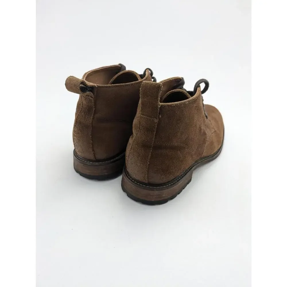 Mens Banana Republic Suede Lace Up‎ Brown Leather Desert Dress Boots Size 10.5
